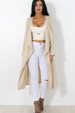 Rebellious Fashion Jilo Camel Duster Coat