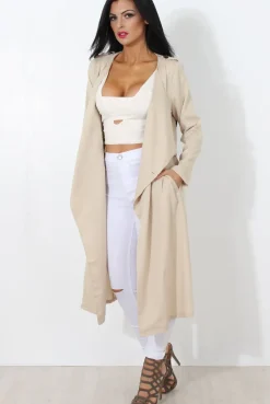 Rebellious Fashion Jilo Camel Duster Coat