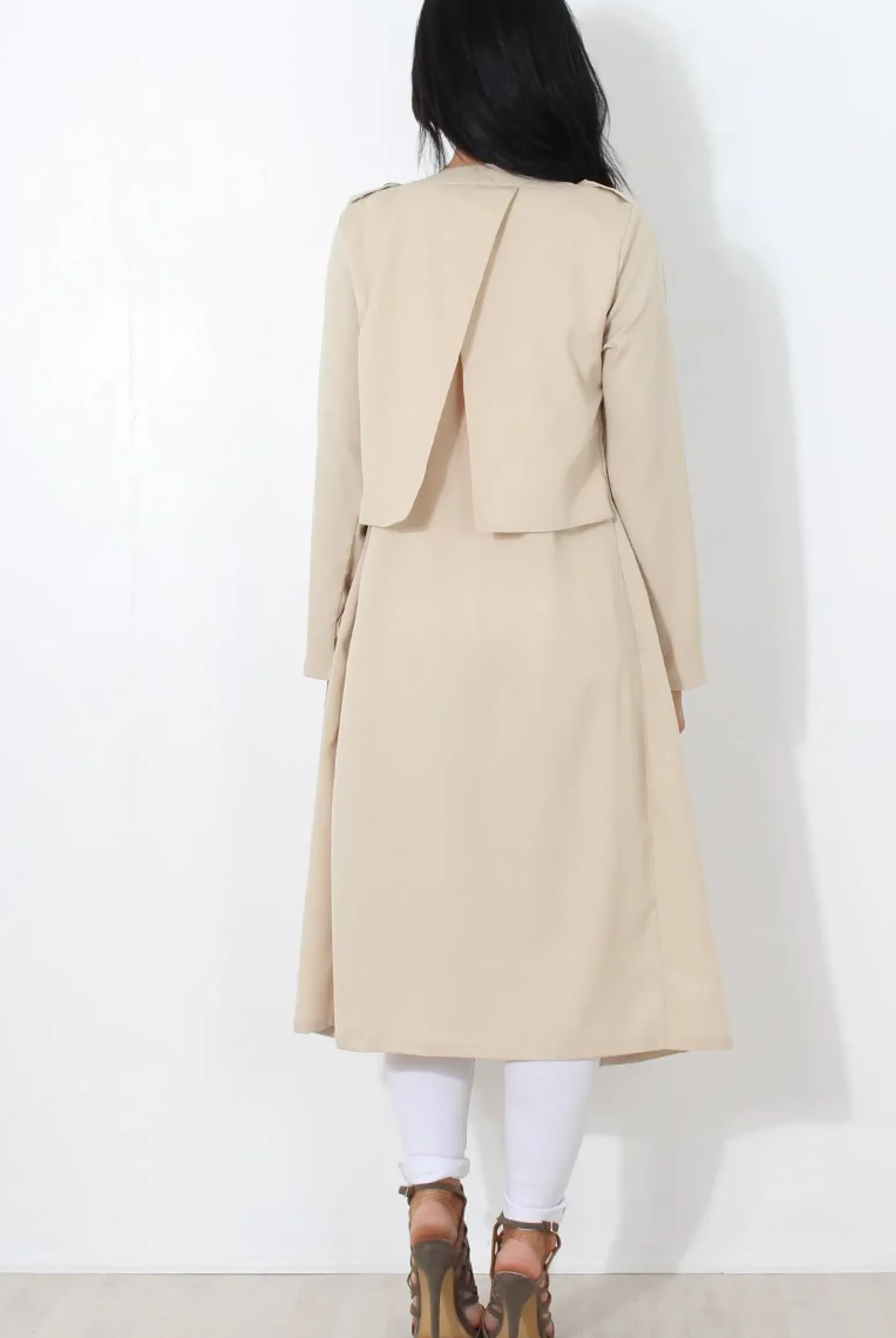Rebellious Fashion Jilo Camel Duster Coat