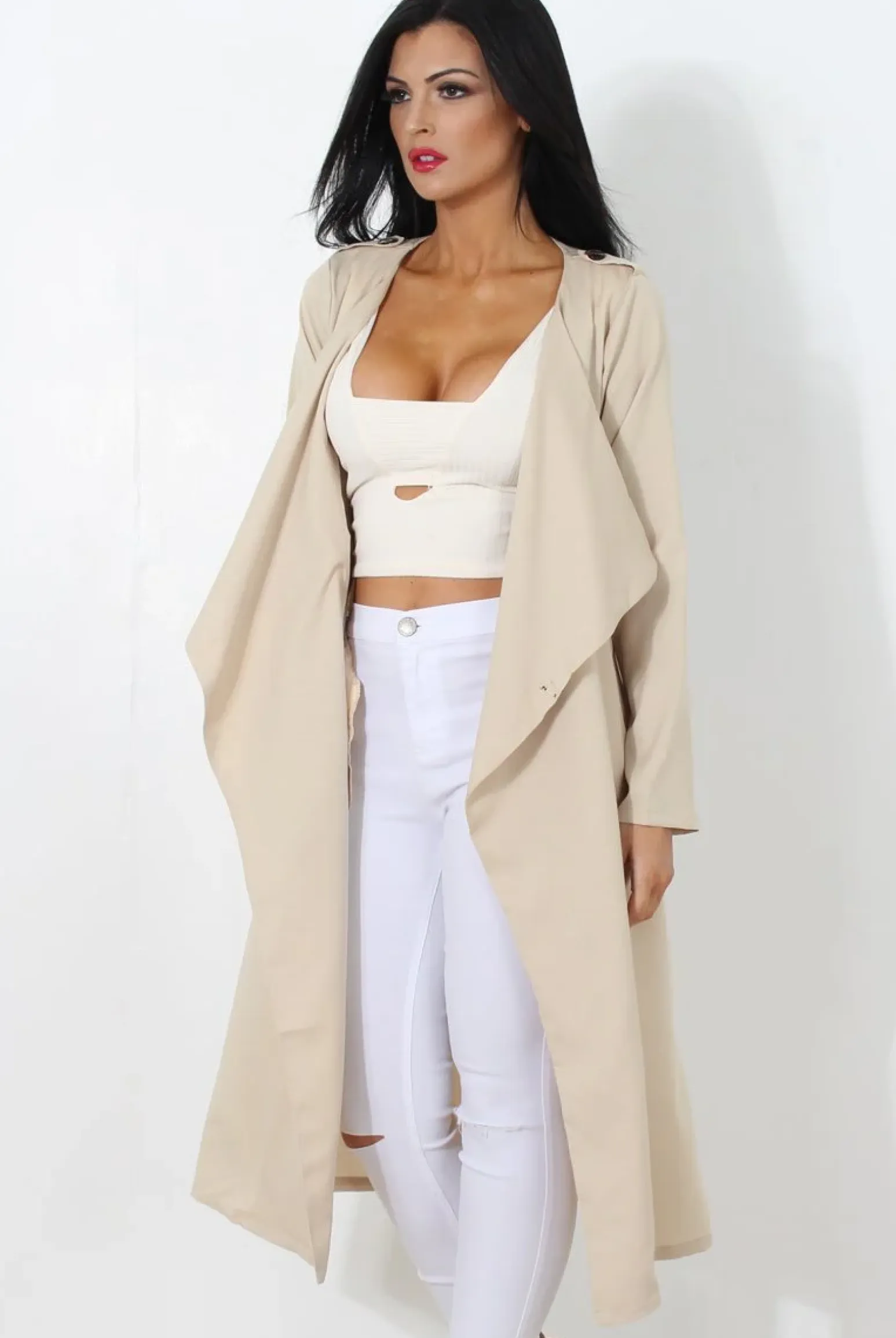 Rebellious Fashion Jilo Camel Duster Coat