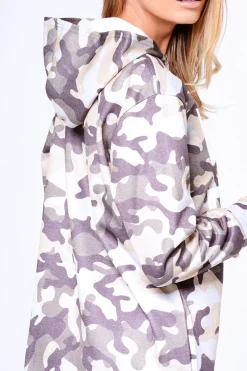 Rebellious Fashion Khaki Camouflage 'Wake Pray Slay' Jumper Dress - Karly