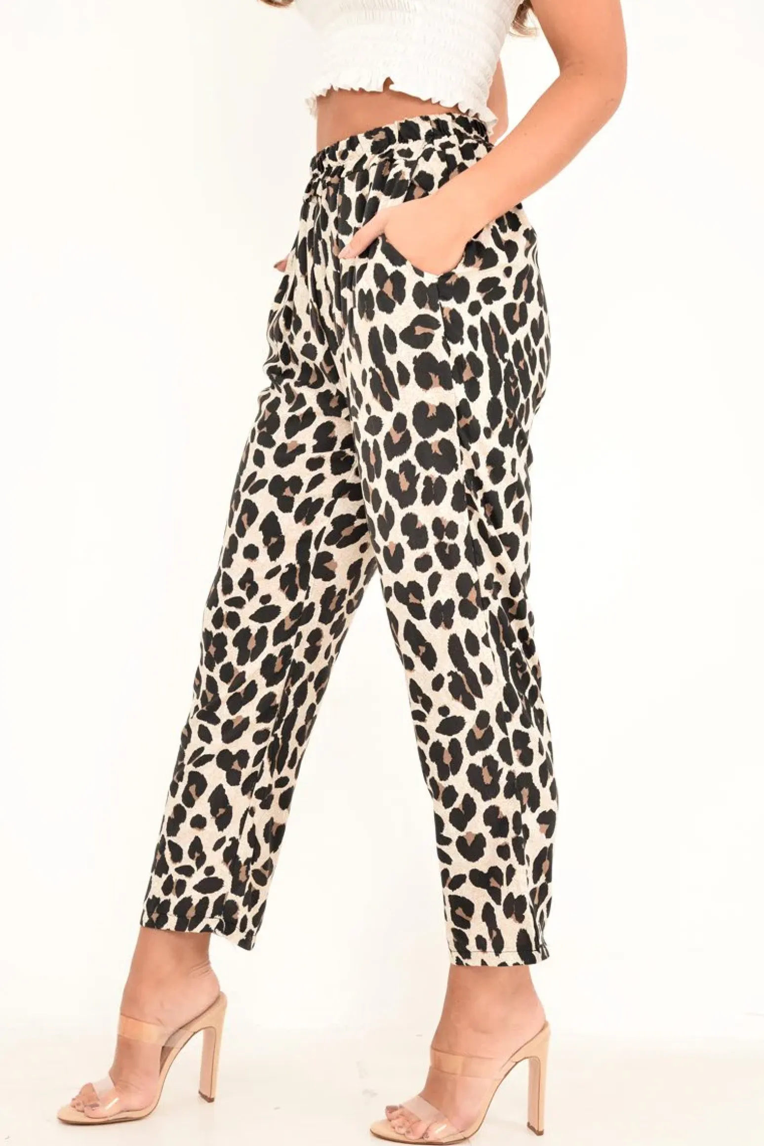 Rebellious Fashion Leopard High Waist Culotte Trousers - Blakeleigh