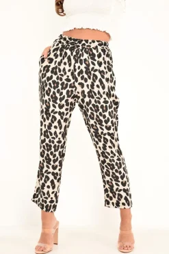 Rebellious Fashion Leopard High Waist Culotte Trousers - Blakeleigh