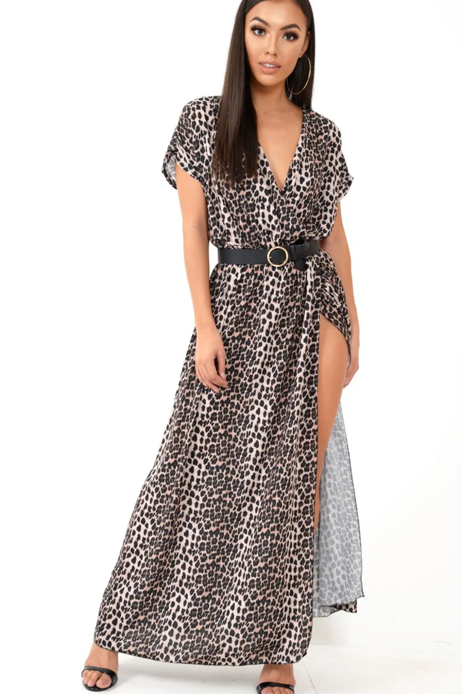 Rebellious Fashion Leopard Print Wrap Maxi - Harleigh