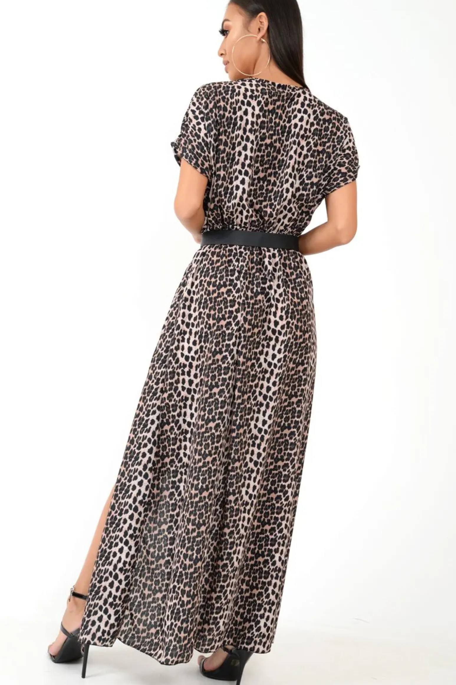Rebellious Fashion Leopard Print Wrap Maxi - Harleigh