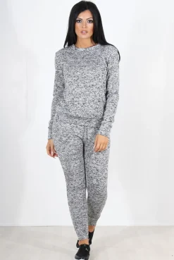 Rebellious Fashion Light Grey Loungewear Set-Josie