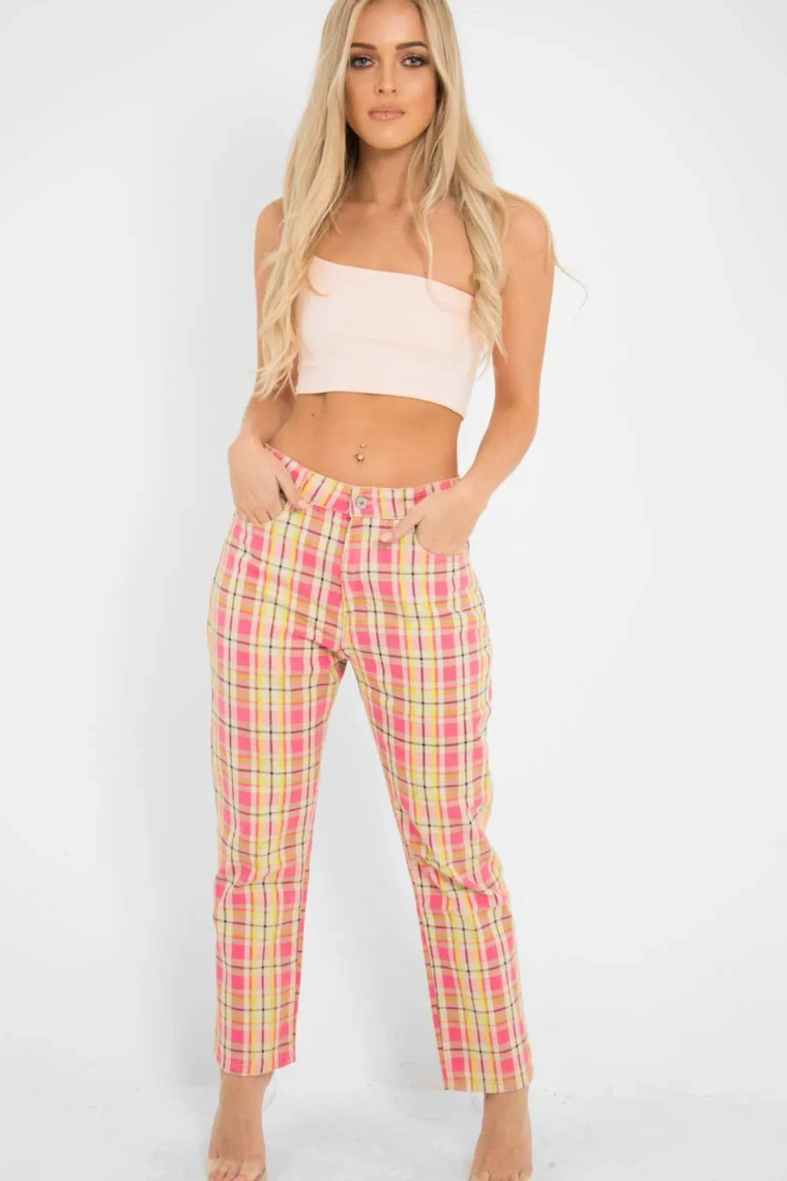 Rebellious Fashion Light Pink One Shouldered Crop Top - Kamri