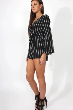 Rebellious Fashion Lisa Black Crossover Playsuit