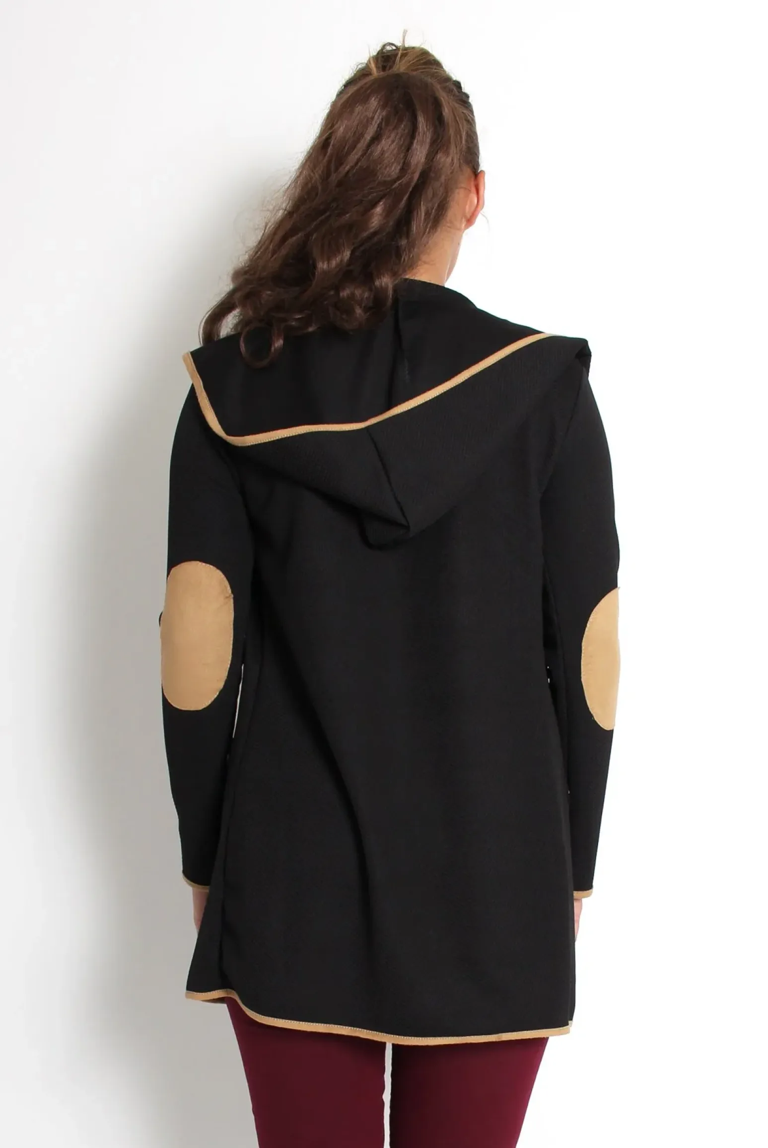 Rebellious Fashion Lydia Black Hooded Jacket