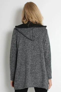 Rebellious Fashion Lydia Light Grey Hooded Jacket