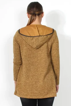 Rebellious Fashion Lydia Mustard Hooded Jacket