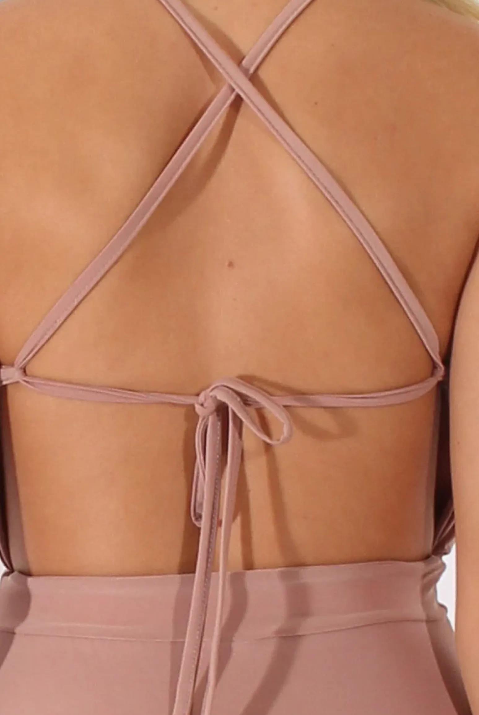 Rebellious Fashion Mauve Ruched Side Dress- Allisa