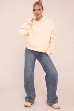 Rebellious Fashion Mid Blue Stretch High Waist Wide Leg Jeans - Avalon