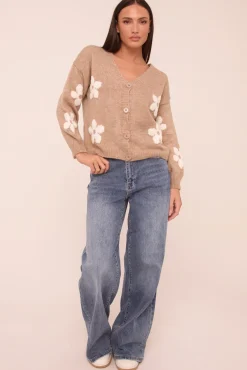 Rebellious Fashion Mid Blue Stretch Wide Leg Denim Jeans - Winona