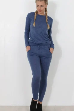 Rebellious Fashion Navy Loungewear Set-Josie