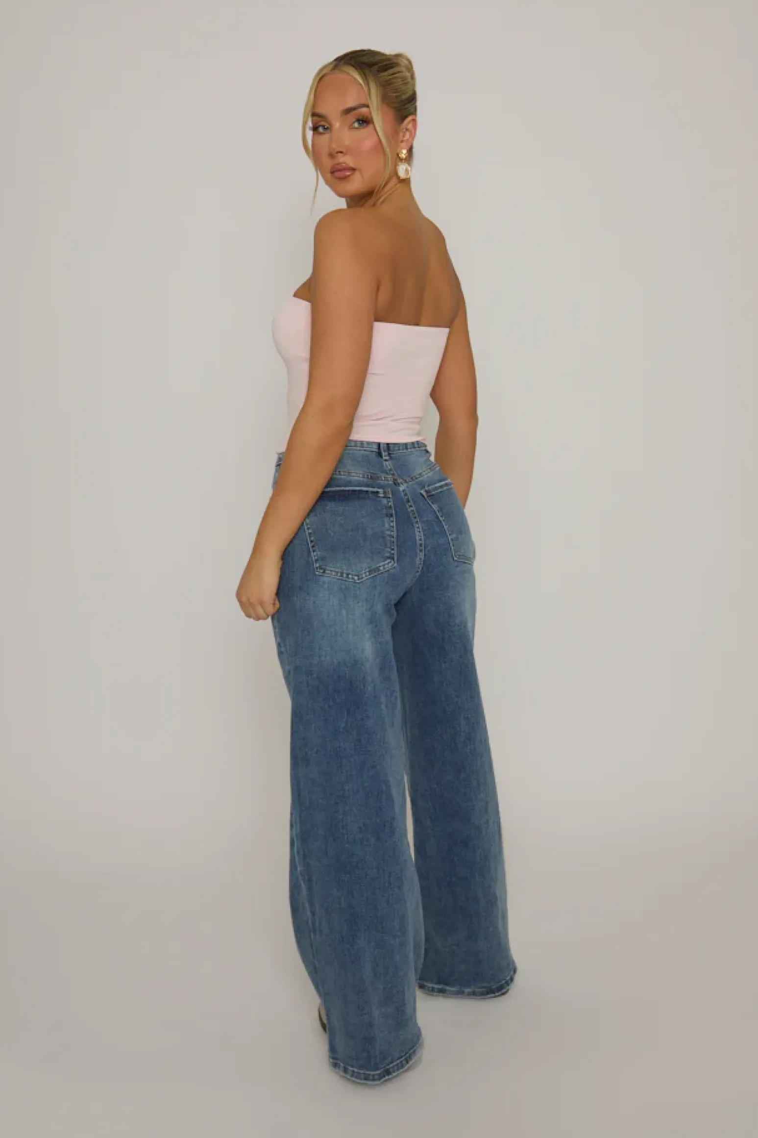 Rebellious Fashion Pink Basic Bandeau Top - Grazia