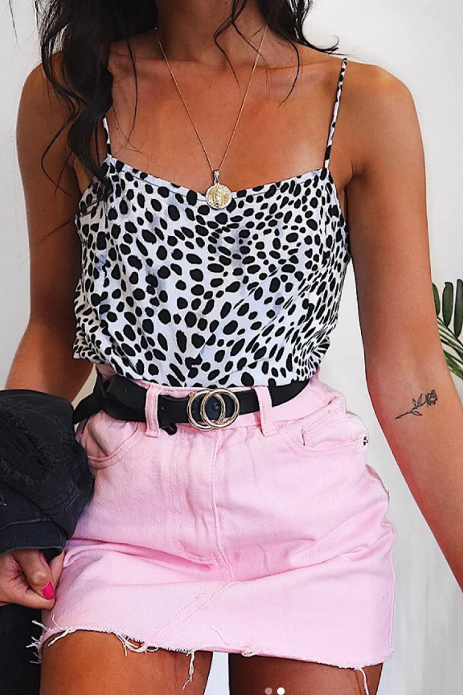 Rebellious Fashion Pink Denim Mini Skirt - Harbor