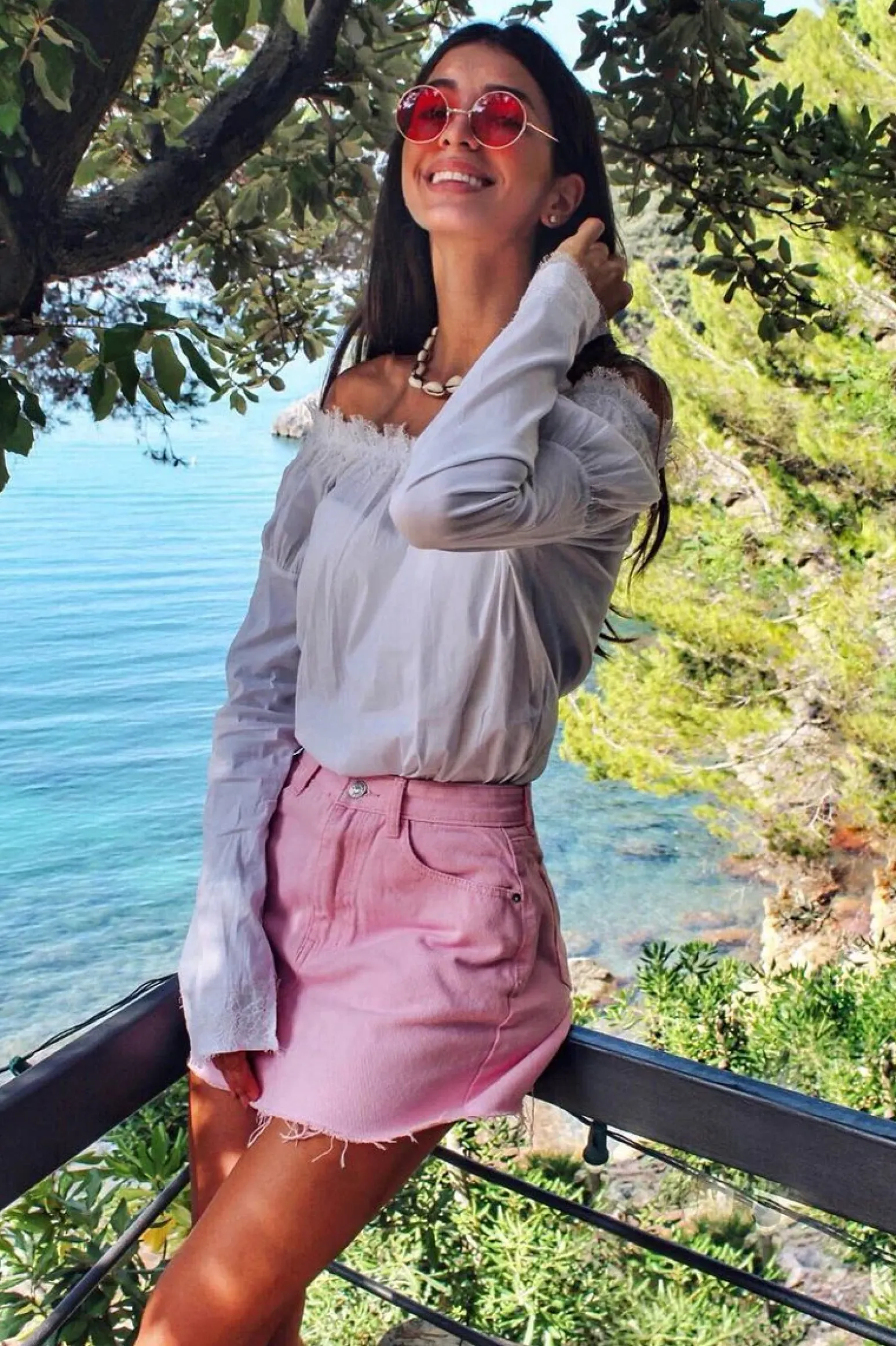 Rebellious Fashion Pink Denim Mini Skirt - Harbor