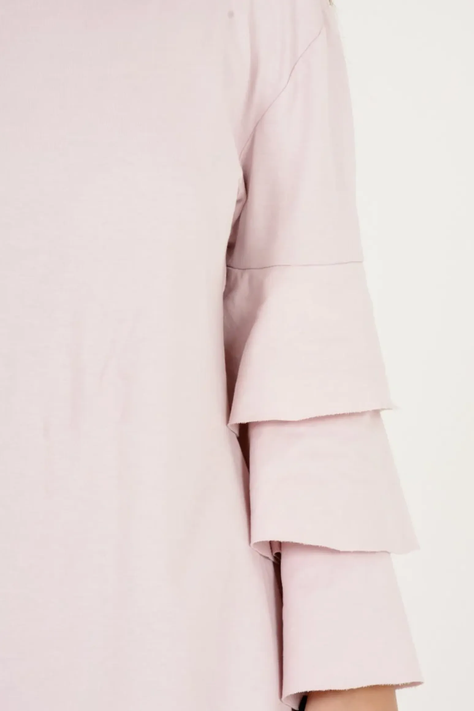 Rebellious Fashion Pink Frilled Sleeve Swing Dress - Aaria
