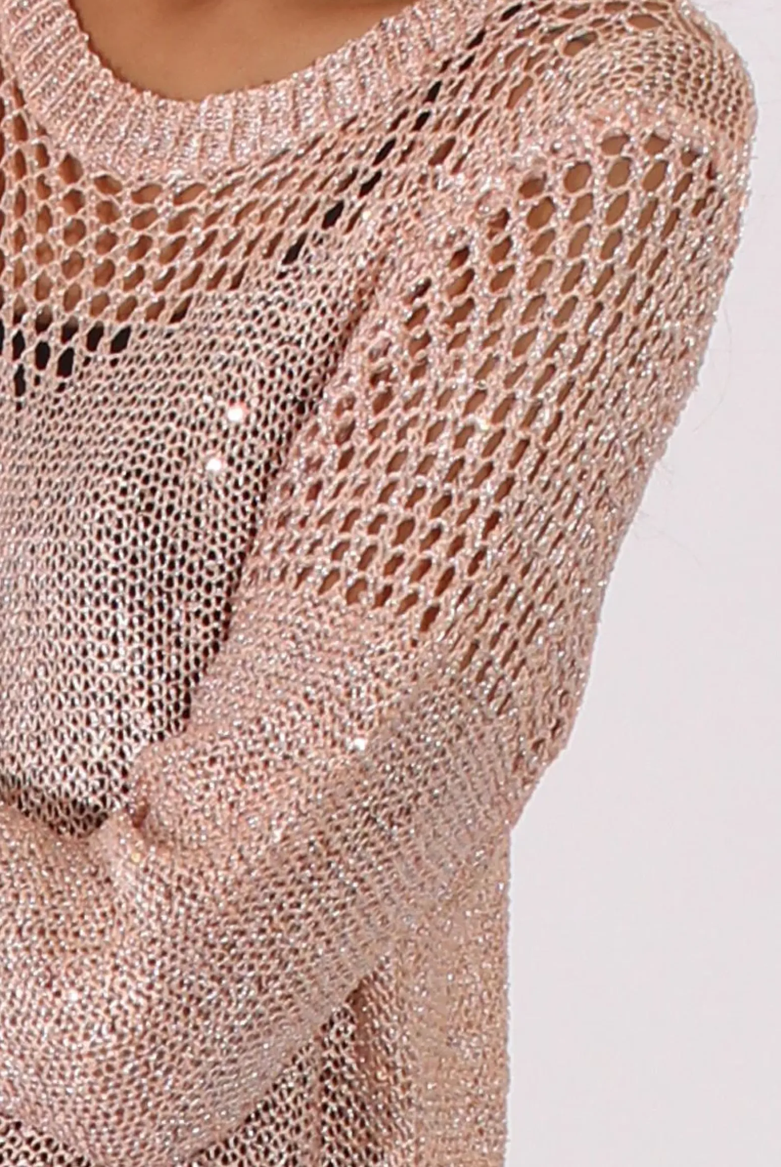 Rebellious Fashion Pink Sparkle Sweater - Brianna