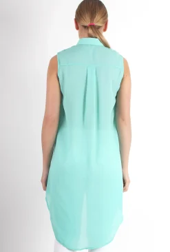 Rebellious Fashion Poppy Green Long Shirt