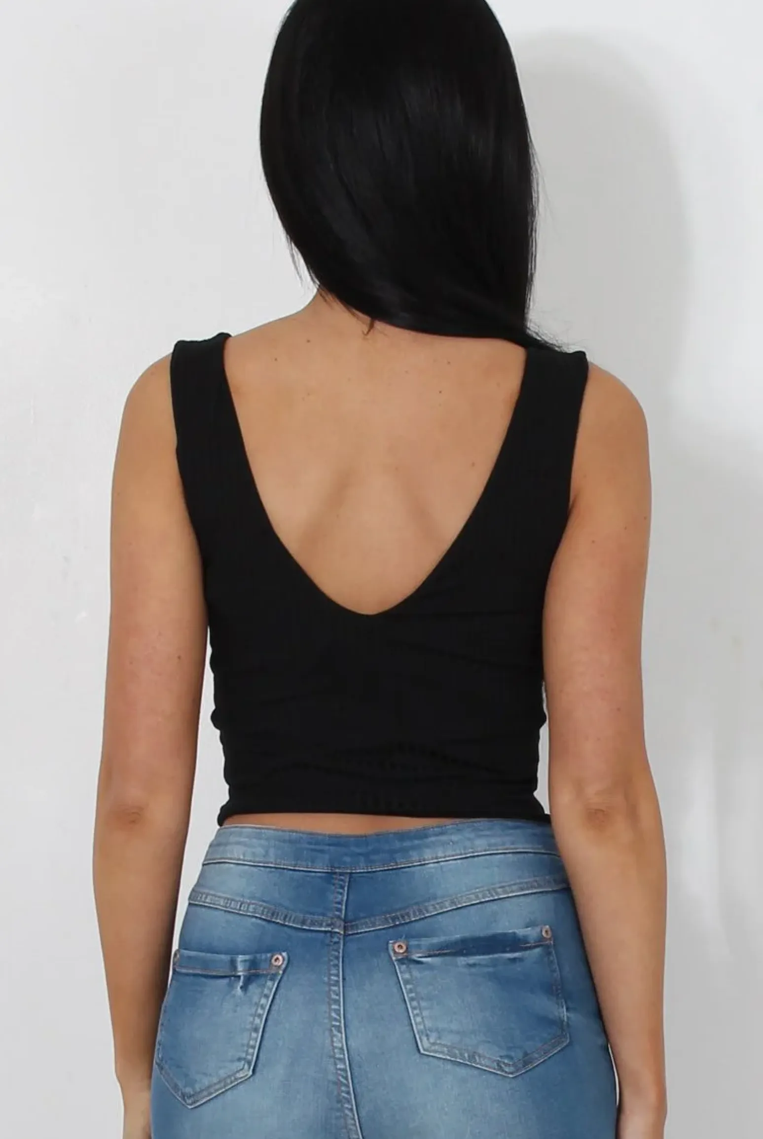 Rebellious Fashion Raina Black Cut Out Crop Top
