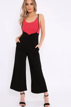 Rebellious Fashion Red Polka Dot Bodysuit - Tari