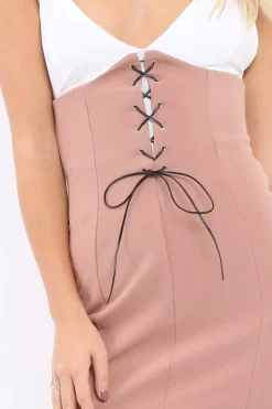Rebellious Fashion Rose Corset Lace Midi Skirt - Elise