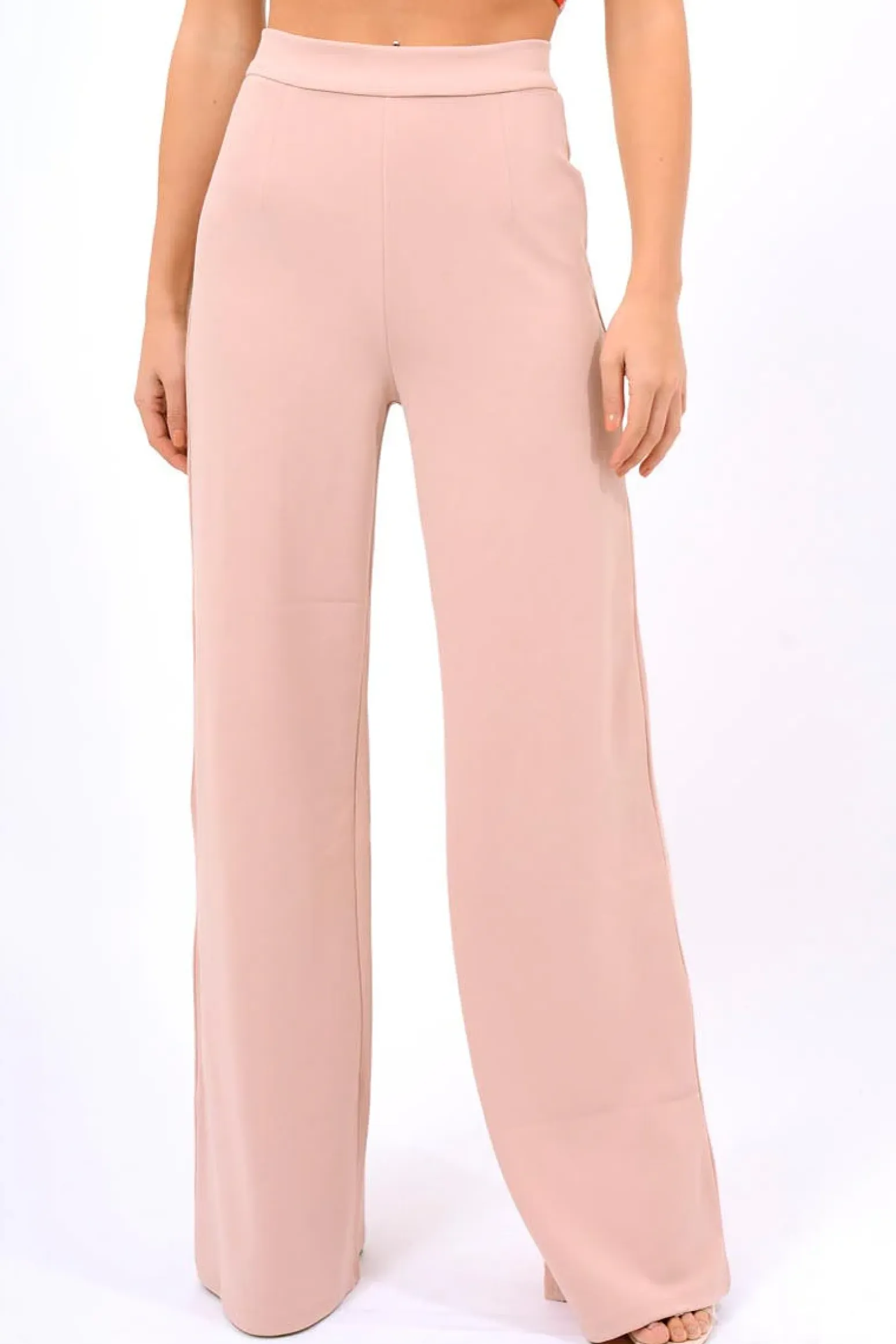 Rebellious Fashion Rose High Waist Flare Trousers -Tisha