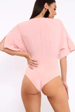 Rebellious Fashion Rose Plunge Bodysuit - Florence