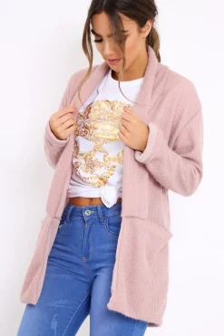 Rebellious Fashion Rose Shimmery Cardigan - Nicky