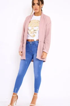 Rebellious Fashion Rose Shimmery Cardigan - Nicky