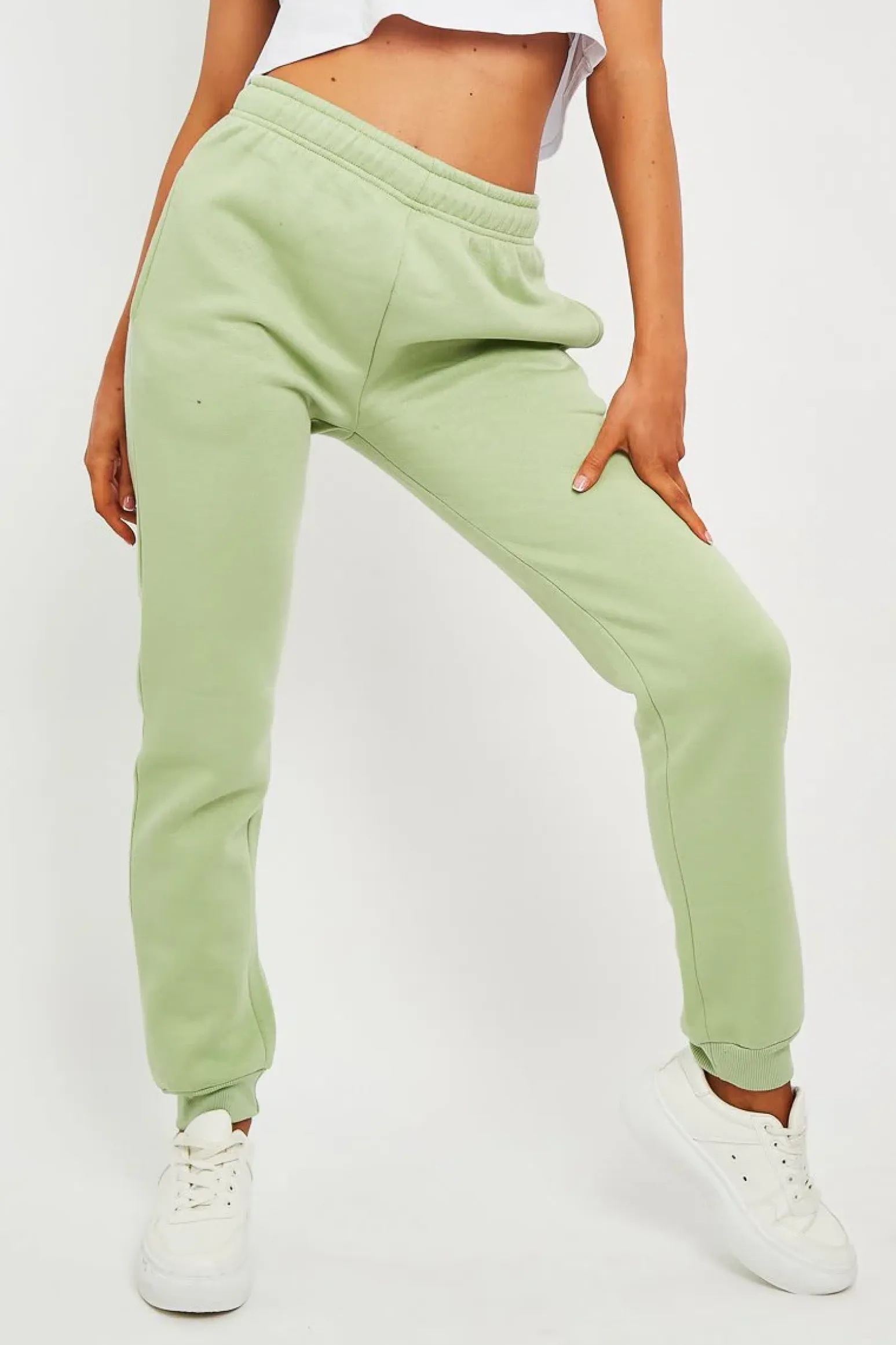 Rebellious Fashion Sage Slim Fit Joggers - Chaise