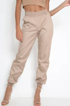 Rebellious Fashion Stone Cuffed Leg Cargo Trousers - Kyrah