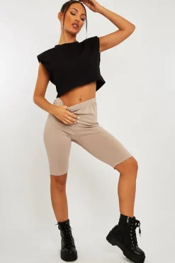 Rebellious Fashion Stone Jersey Cycling Shorts - Fiona