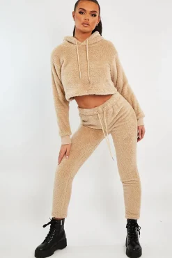 Rebellious Fashion Stone Soft Teddy Leggings - Evani
