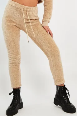 Rebellious Fashion Stone Soft Teddy Leggings - Evani