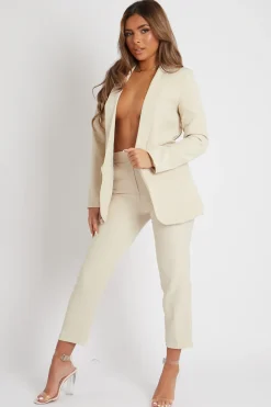 Rebellious Fashion Stone Tailored Blazer And Trouser Set - Raea