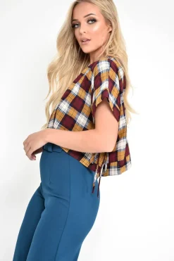 Rebellious Fashion Teal Tailored Wide Leg Belted Trousers - Chenelle