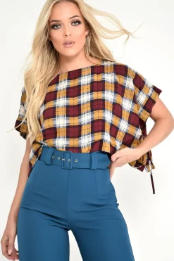 Rebellious Fashion Teal Tailored Wide Leg Belted Trousers - Chenelle