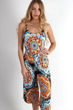 Rebellious Fashion Theo Spiral Culotte Playsuit