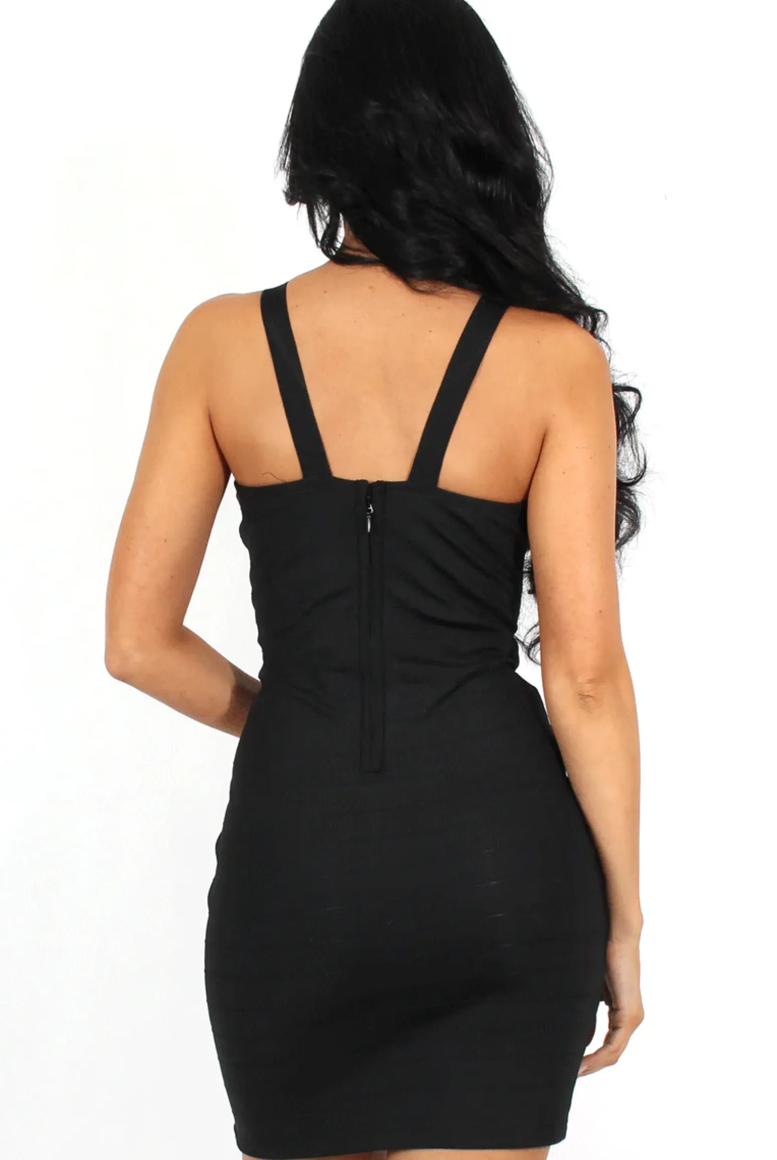 Rebellious Fashion Tina Black Bodycon Dress
