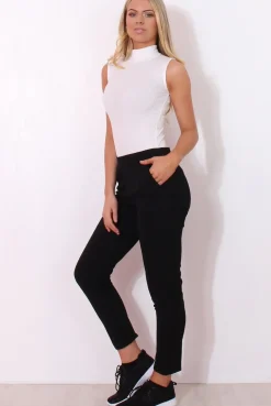 Rebellious Fashion Tromar Black Skinny trousers