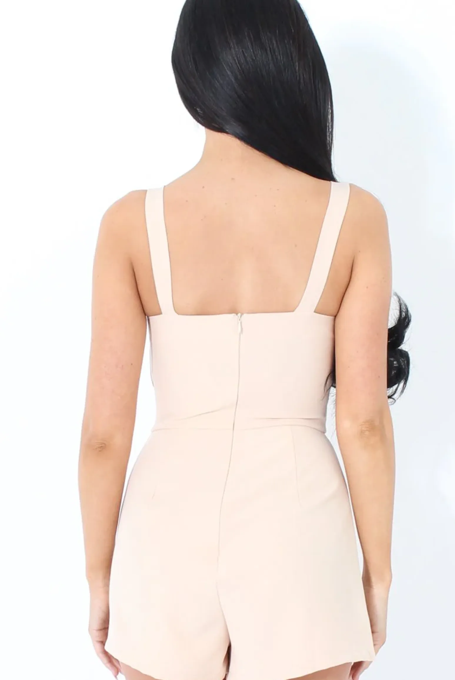 Rebellious Fashion Veronica Nude Cut Out Playsuit