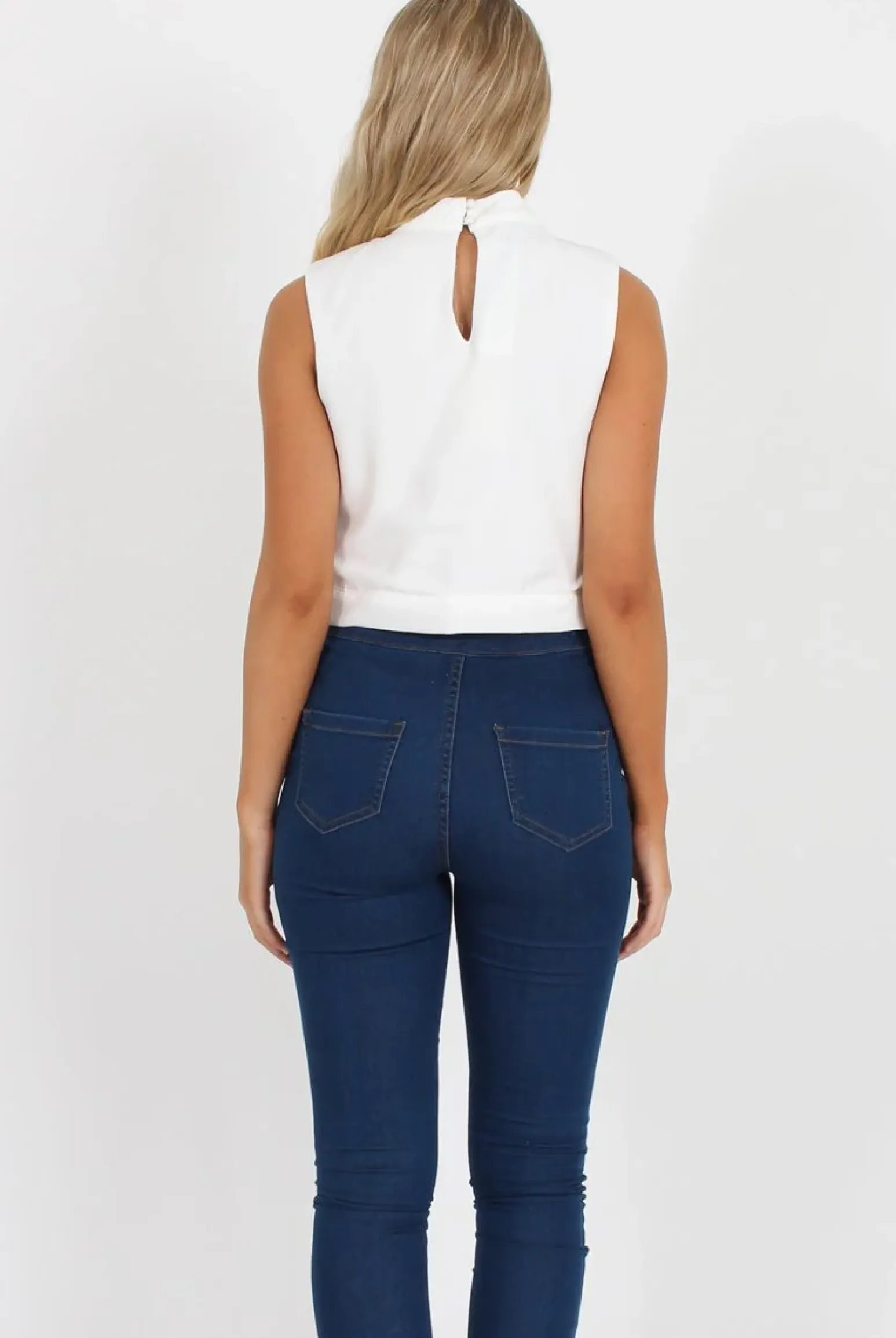 Rebellious Fashion White Crochet Crop Top - Amelia