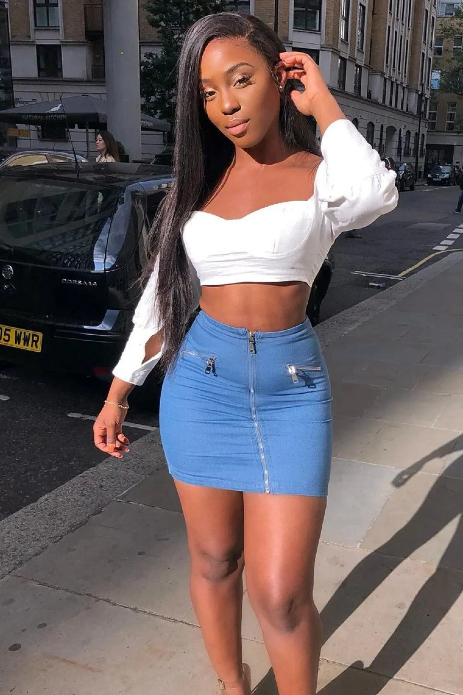 Rebellious Fashion White Cropped Bustier Crop Top - Mara