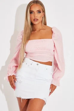 Rebellious Fashion White Distressed Denim Mini Skirt - Thaliah