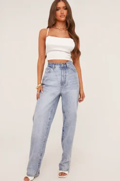 Rebellious Fashion White Satin Cowl Neck Lace Up Back Cropped Top - Tia