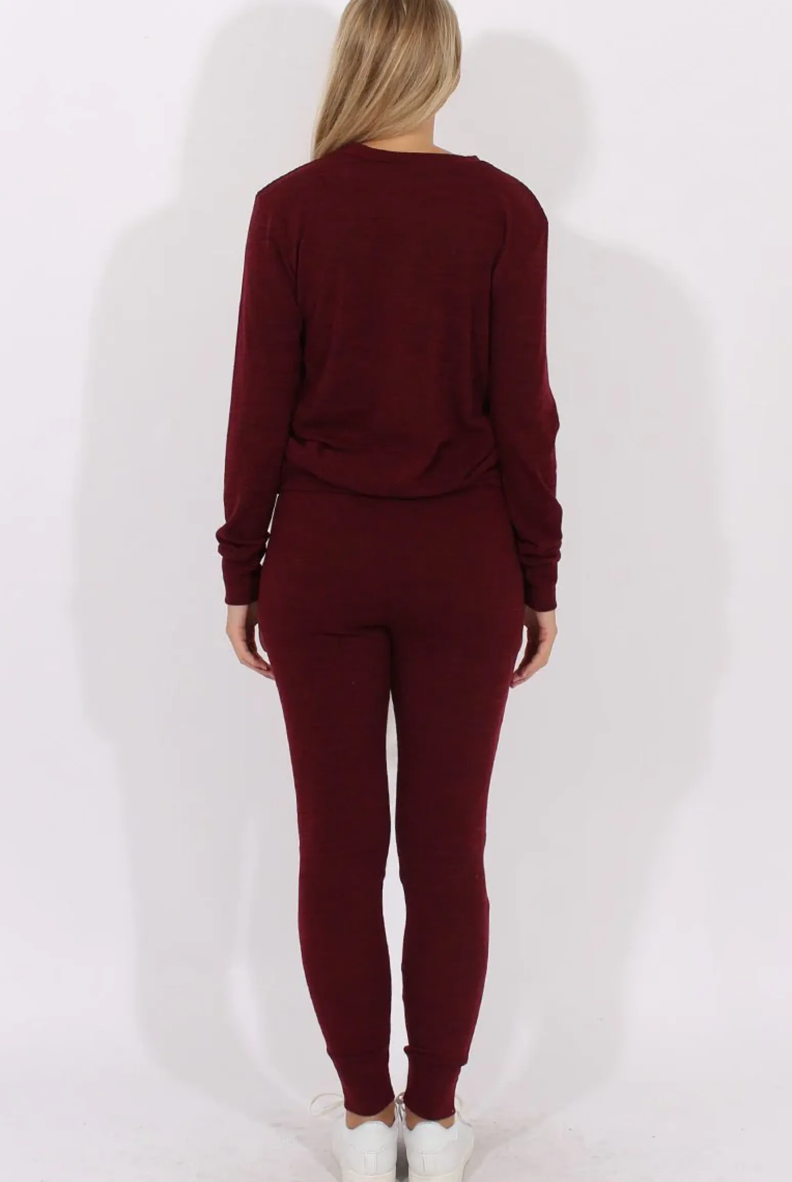 Rebellious Fashion Wine Loungewear Set - Josie
