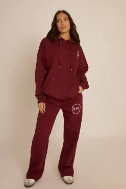 Rebellious Fashion Wine Rebel Sport Oversized Hoodie - Kendall